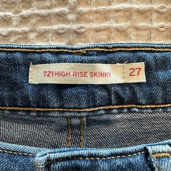 Levi’s 721 high rise skinny jeans - size 27 - Picture 2 of 4